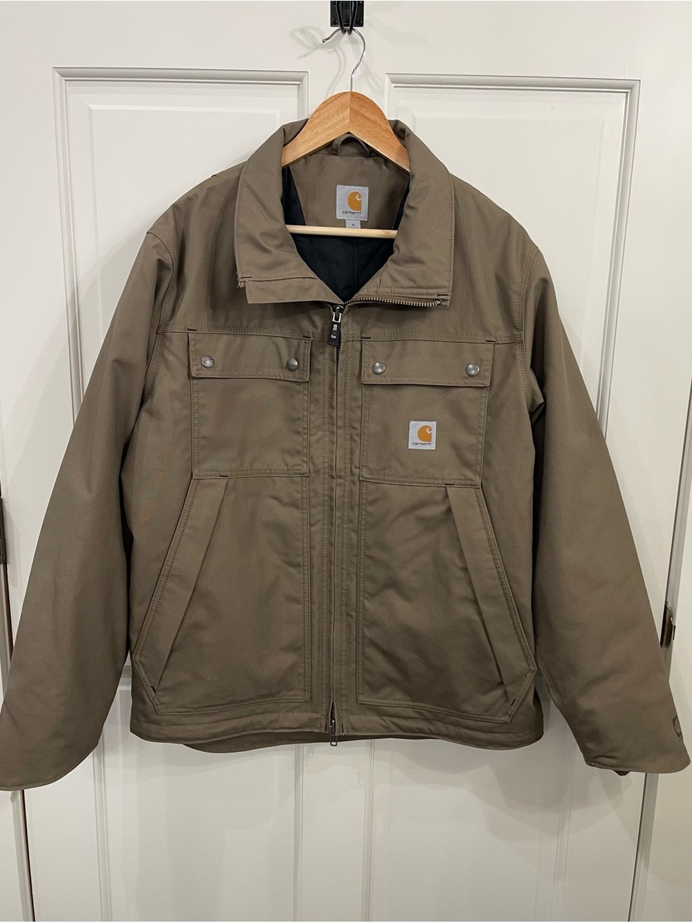 Carhartt Brown Work Performance Jacket with Chest Pockets